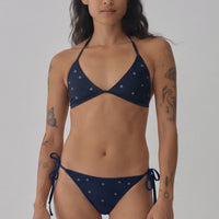 Beam Tie Bottom | Navy Eyelet