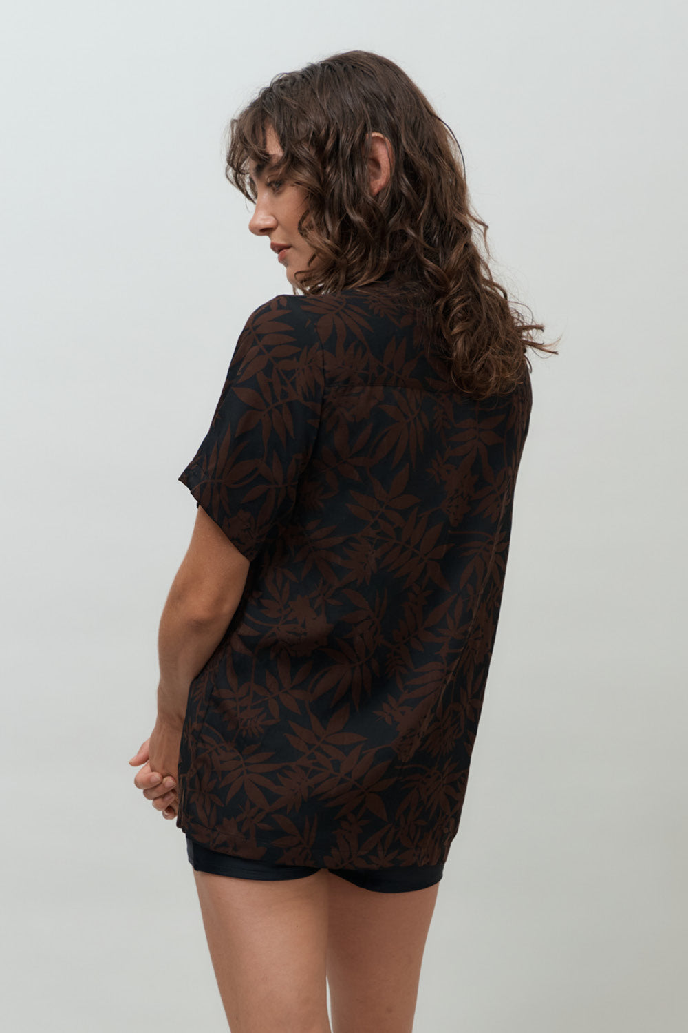 Bowling Shirt | Leaf Print