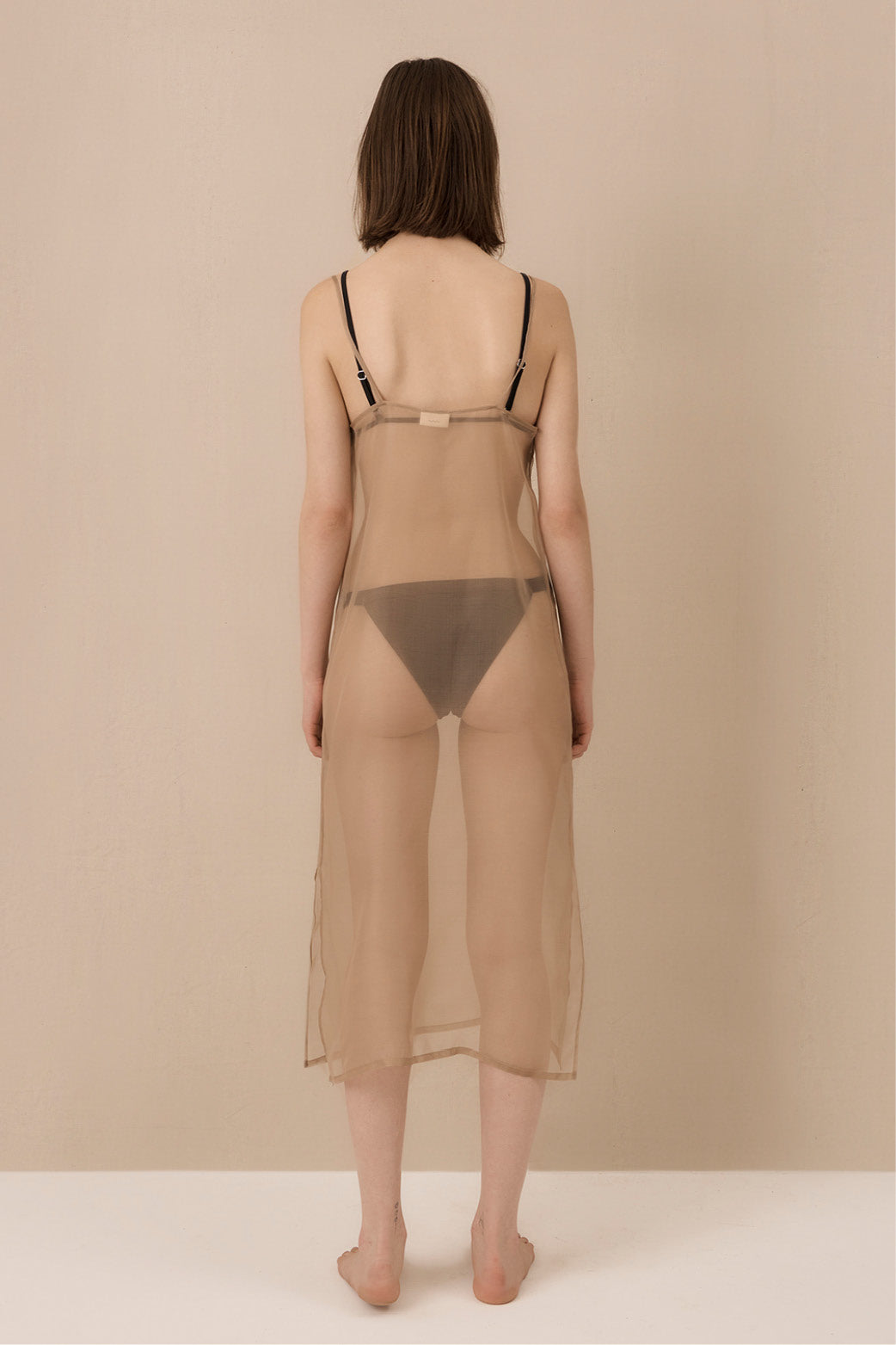 Sheer Slip Dress | Stone