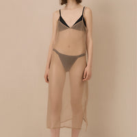Sheer Slip Dress | Stone