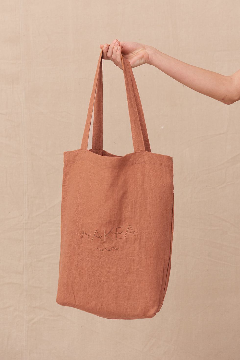 Hakea Linen Tote | Terracotta