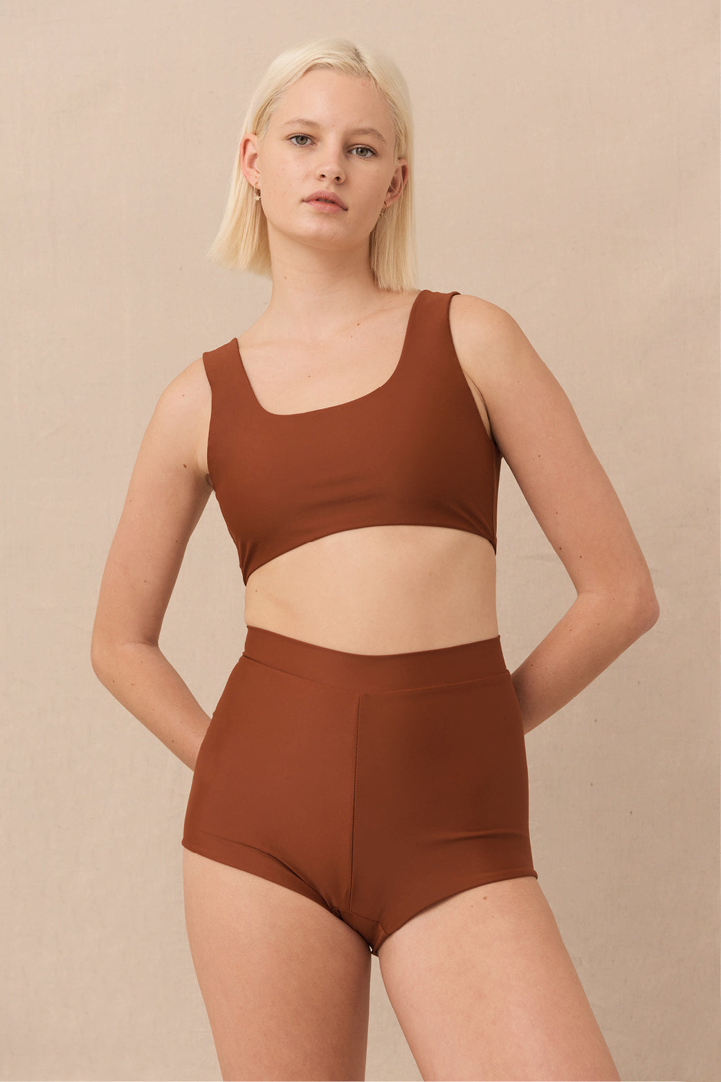 Dune Crop Top | Rust