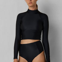 Aire Turtle Neck Rashguard | Black