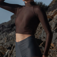 Aire Turtle Neck Rashguard | Earth