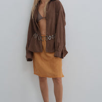 Voyage Tie Top | Latte Eyelet