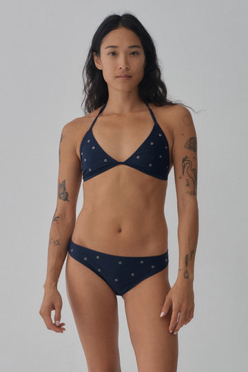 Whisky Bottom | Navy Eyelet